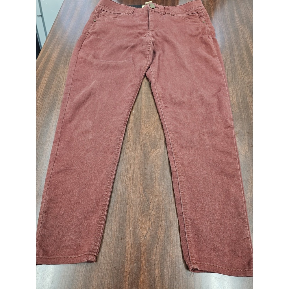 Democracy AB Technology Womens Size 12 Rust Orange Straight Leg Jeans
